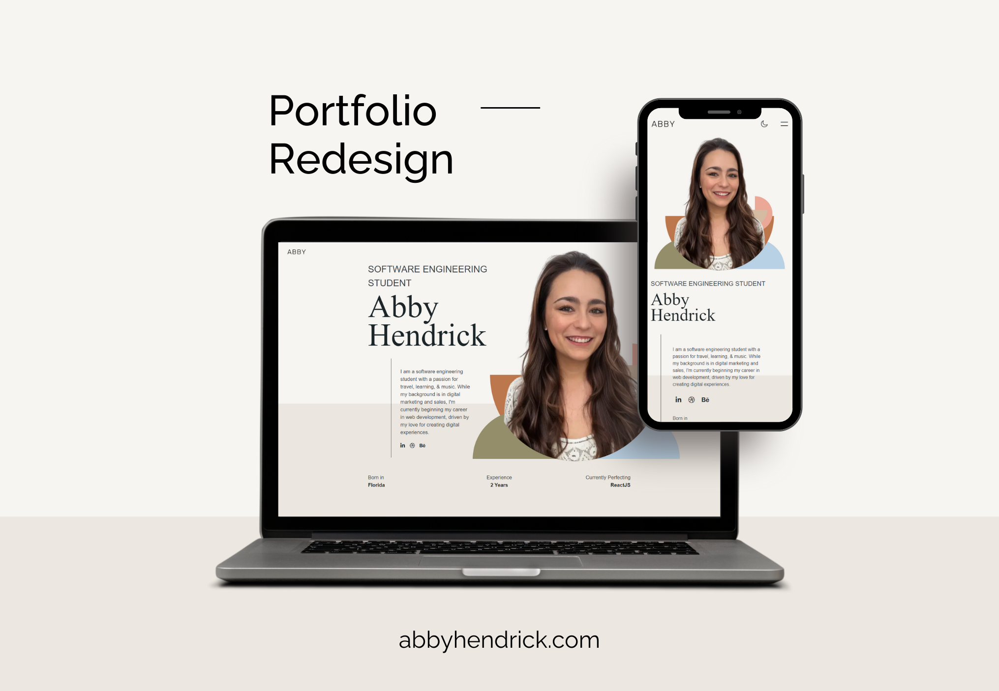 Abby Hendrick's Portfolio Redesign