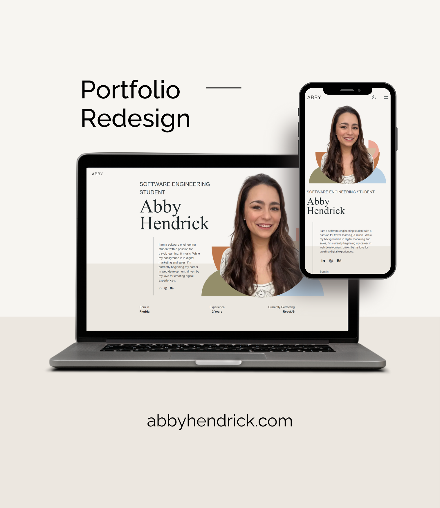 Abby Hendrick's Portfolio Redesign